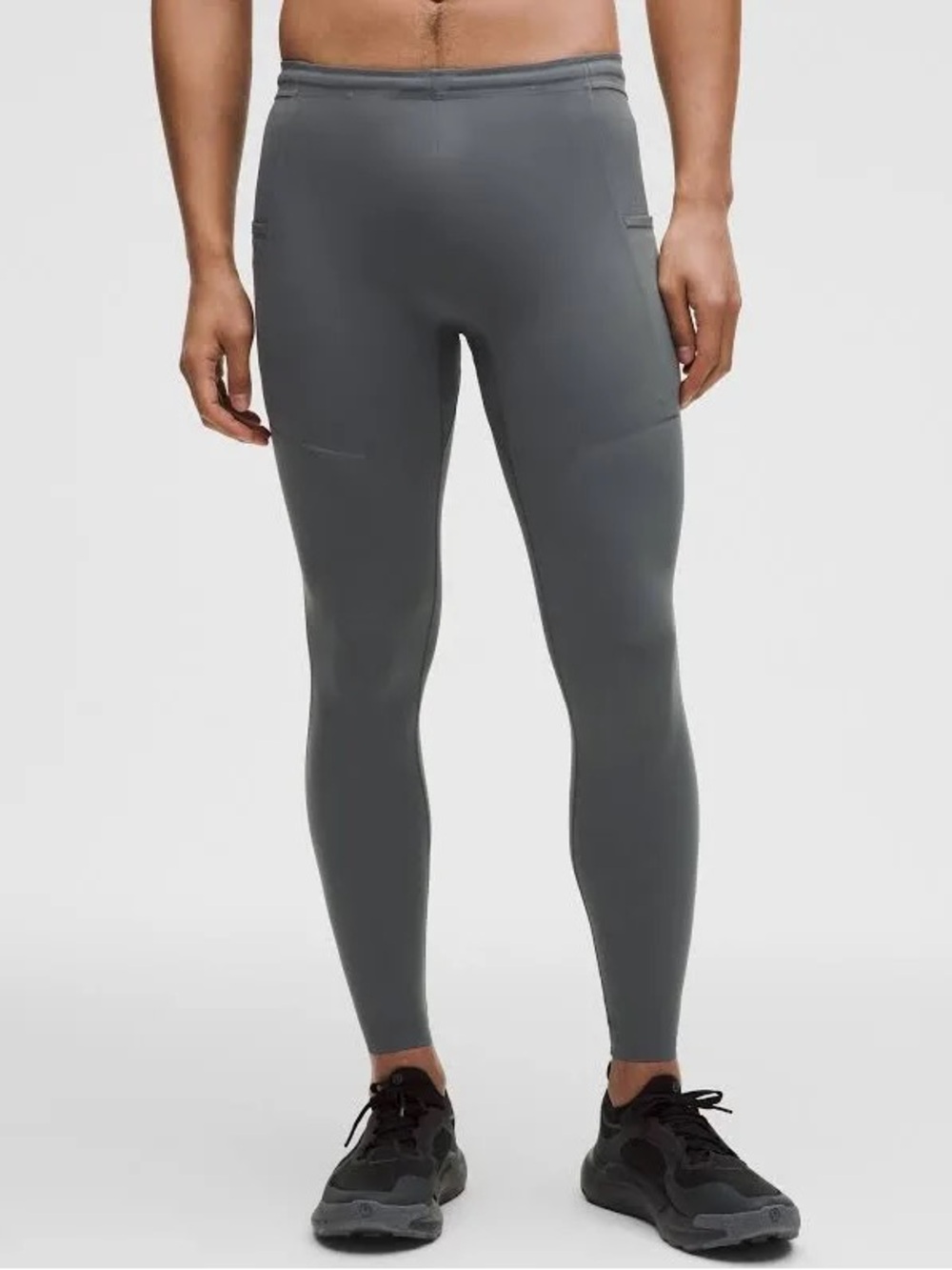Lululemon Fast and Free Tight 28 Inch Onyx Grey Nulux Leggings XL NWT